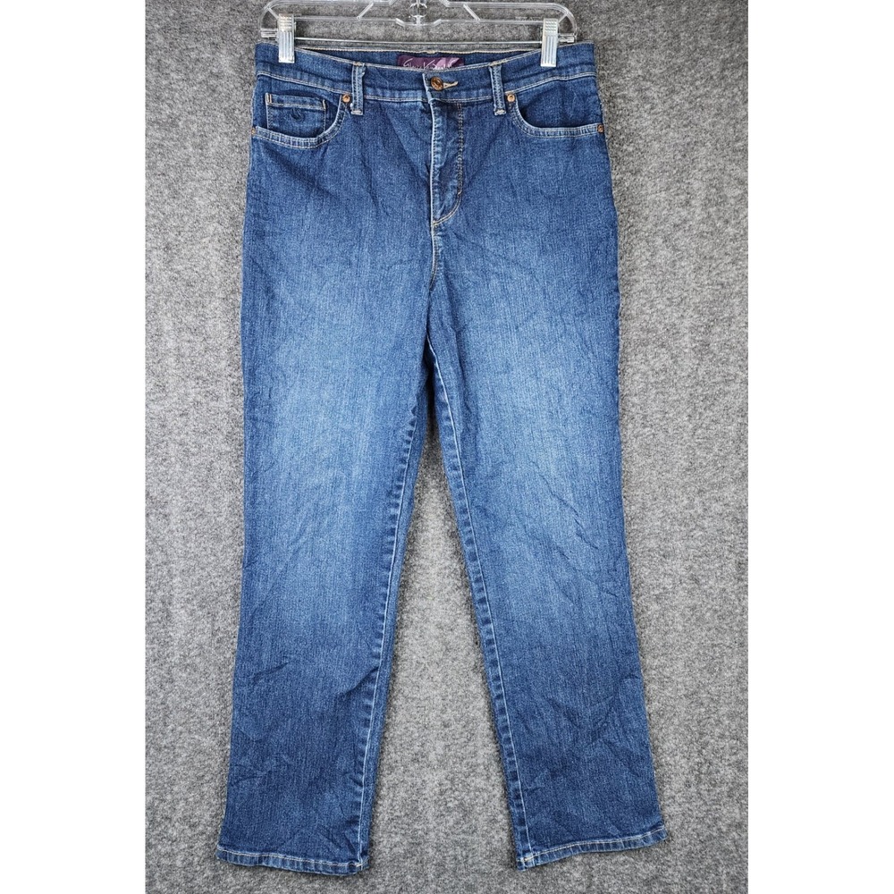 Gloria Vanderbilt Jeans Womens 10S Amanda Blue High Rise Straight Leg EUC